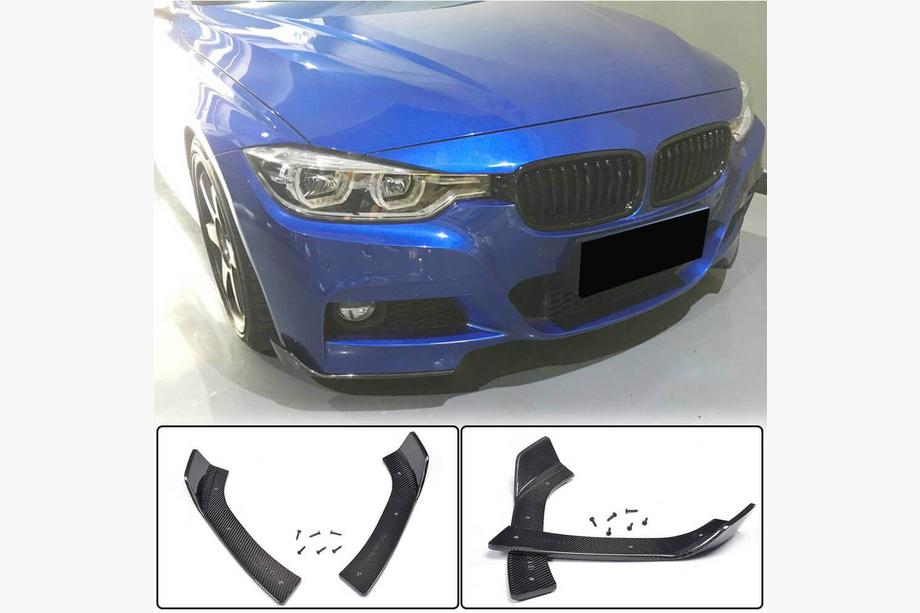 BMW 3-serien F30/F31 2012–2019 Flaps till främre stötfångare (för F30 M-Sport, kolfiber) Image