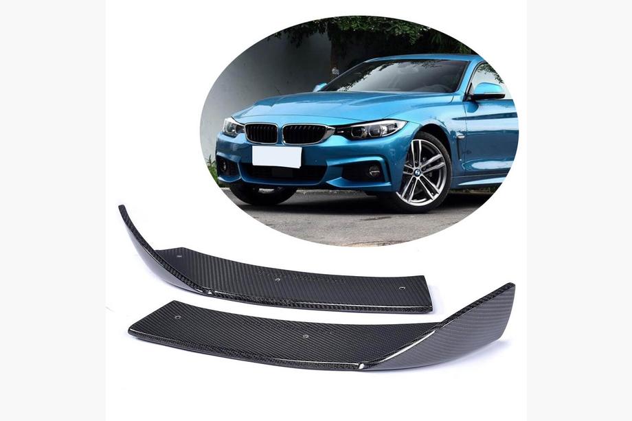 BMW 4-serie F32/F33/F36 2012–2020 Frontstötfångarflaps (för M-Sport, kolfiber) Image