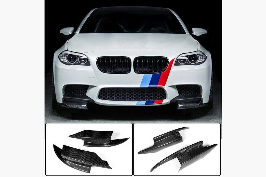 BMW 5-serien F10/F11 2010–2016 Främre stötfångarflaps (för F10 M5, kolfiber) Image