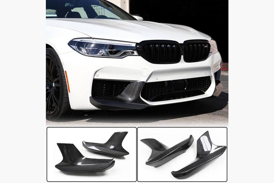 BMW 5-serien G30/G31 2017–2023 Flaps till främre stötfångarläpp Flap (för M5 F90 2017-2020, kolfiber) Image
