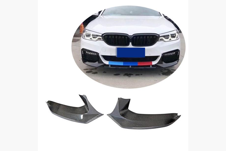 BMW 5-serien G30/G31 2017–2023 Frontstötfångarflaps Flap V1 (för M-Sport 2017-2020, kolfiber) Image