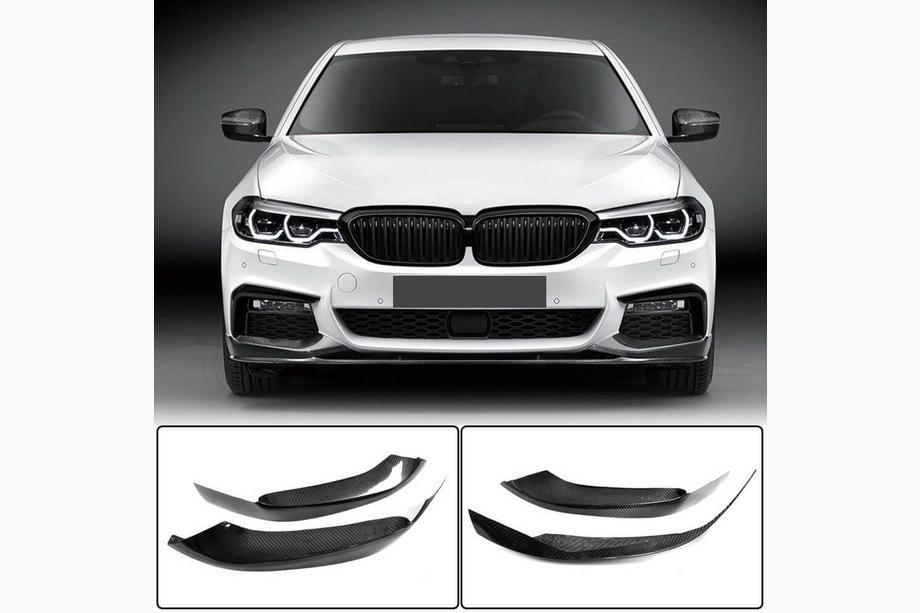 BMW 5-serien G30/G31 2017–2023 Frontstötfångarflaps i kolfiber V4 (för M-Sport 2017-2020) Image