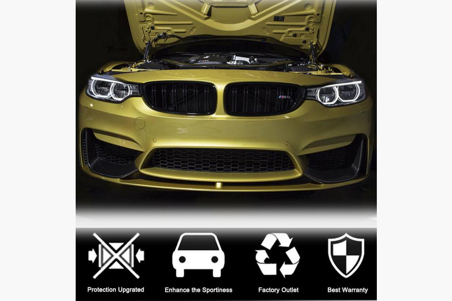BMW 4-serie F32/F33/F36 2012–2020 Frontläpp (lipspoiler) Flap V4 (för F82/F83, kolfiber) Foto 3