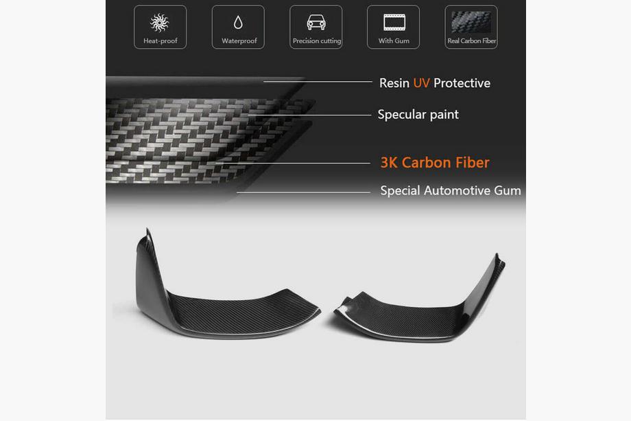 BMW 4-serie F32/F33/F36 2012–2020 Frontläpp (lipspoiler) Flap V4 (för F82/F83, kolfiber) Foto 6