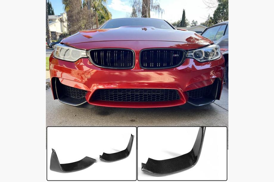 BMW 4-serie F32/F33/F36 2012–2020 Frontläpp (lipspoiler) Flap V4 (för F82/F83, kolfiber) Foto 7