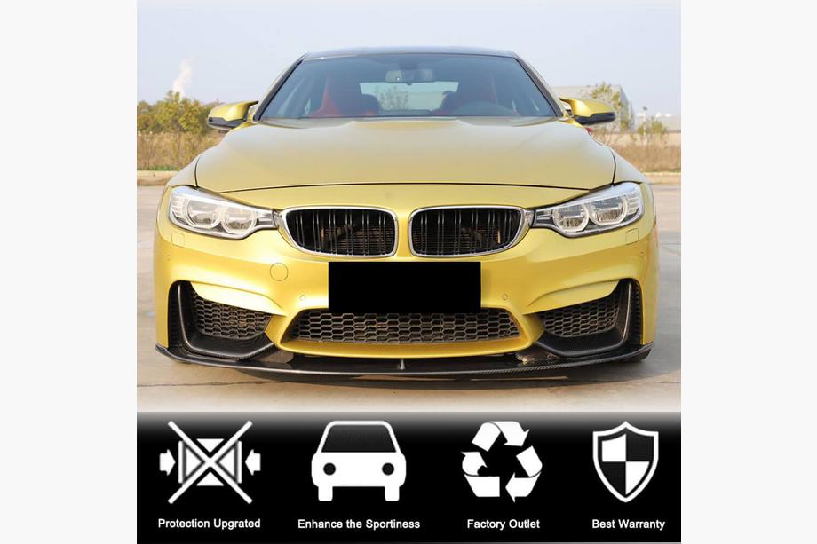 BMW 4-serie F32/F33/F36 2012–2020 Frontläpp (lipspoiler) Flap V4 (för F82/F83, kolfiber) Foto 8
