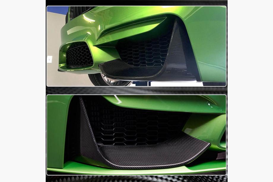 BMW 4-serie F32/F33/F36 2012–2020 Frontläpp (lipspoiler) Flap V4 (för F82/F83, kolfiber) Foto 10