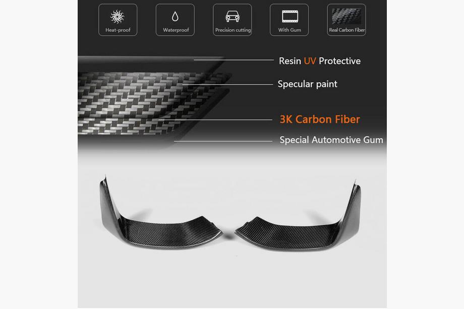 BMW 4-serie F32/F33/F36 2012–2020 Frontläpp (lipspoiler) Flap V4 (för F82/F83, kolfiber) Foto 11
