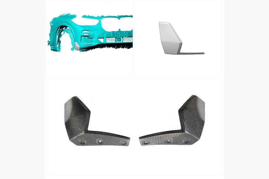 BMW X5 G05 2019–2026 Flap frontläpp (2018-2022, äkta kolfiber) Foto 2