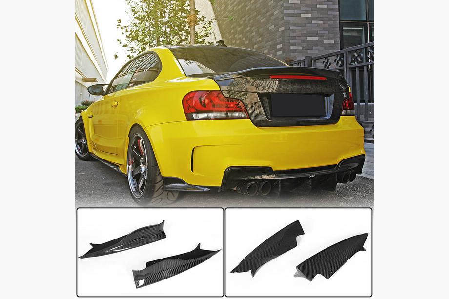 BMW 1-serie E81/E82/E87/E88 2004–2011 Bakre stötfångarflaps Flap (för E82 1M, kolfiber) Image