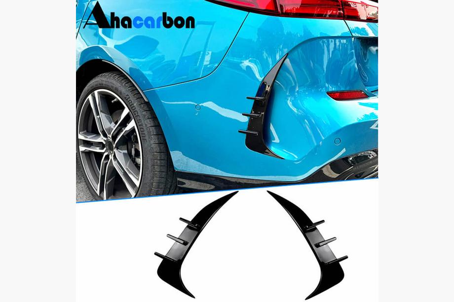 BMW 2-serie Gran Coupe F44 2020–2024 Bakre stötfångarläppar Flap ABS Foto 1