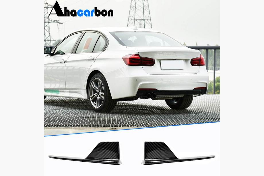 BMW 3-serien F30/F31 2012–2019 Bakre stötfångarflaps Flap (för F30 M-Sport, kolfiber) Foto 1