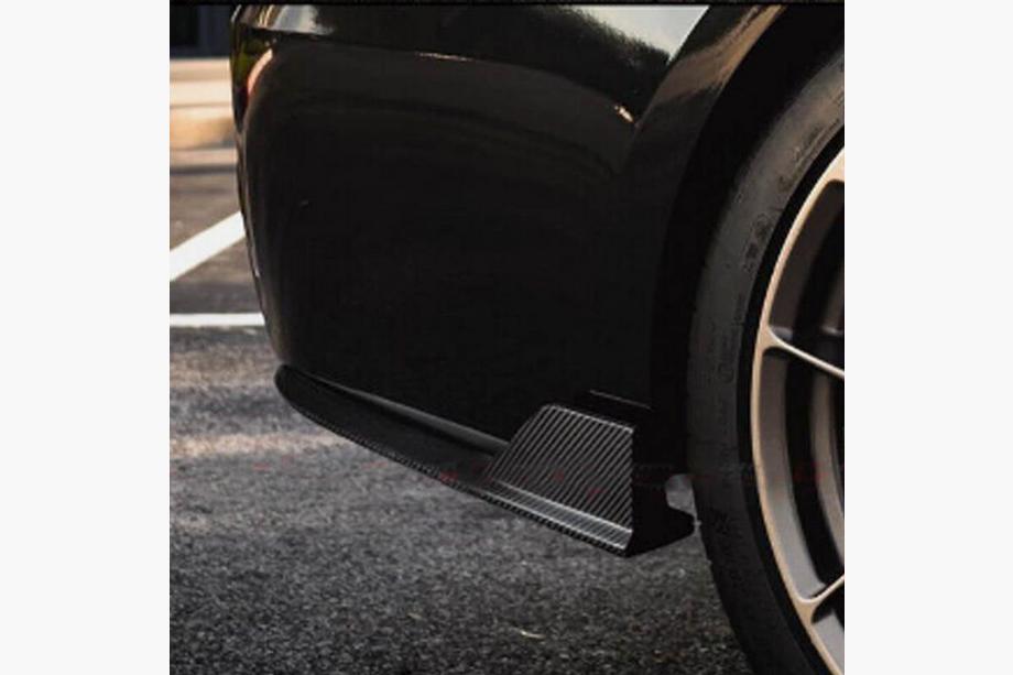 BMW 3-serien F30/F31 2012–2019 Bakre stötfångarflaps Flap (för F30 M-Sport, kolfiber) Foto 2