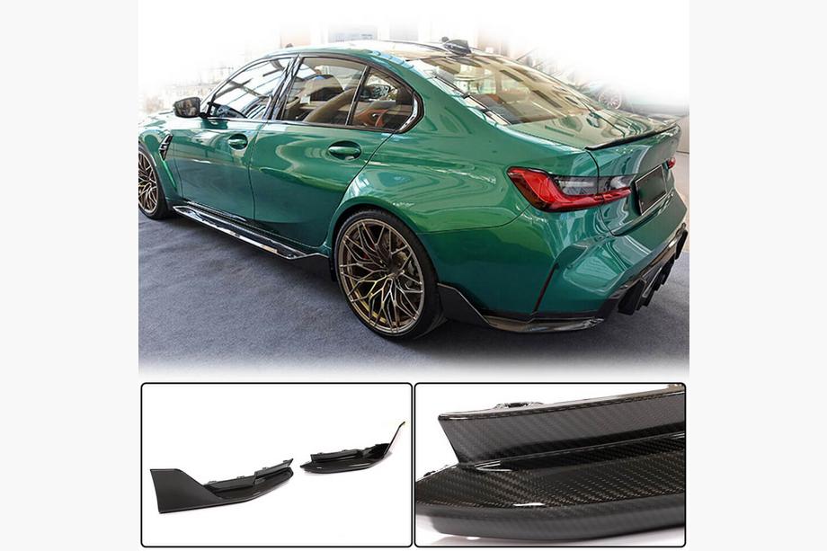 BMW 3-serien G20/G21 2018– Bakre stötfångarflaps Flap V2 (för G80, kolfiber) Image