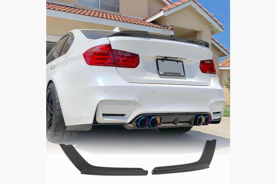 BMW 4-serie F32/F33/F36 2012–2020 Bakre stötfångarflaps Flap V2 (för F82/F83, kolfiber) Image