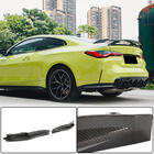 BMW 4-serien G22/23/26 2020– Bakre stötfångarinsatser Flap Carbon V2 (för G82/G83) foto 1