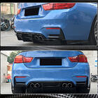 BMW 4-serie F32/F33/F36 2012–2020 Bakre stötfångarflaps Flap V1 (för F82/F83, kolfiber) foto 4