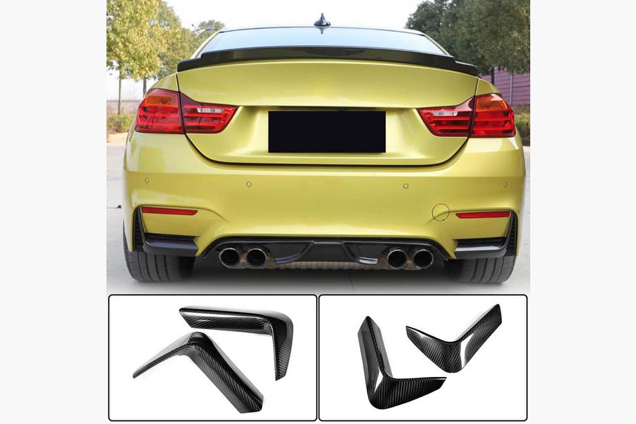 BMW 4-serie F32/F33/F36 2012–2020 Bakre stötfångarflaps Flap V1 (för F82/F83, kolfiber) Image