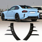 BMW 2-serie G42 2021– Aerodynamiska bakre diffusor-extensions Carbon Fiber V4 (för G87) foto 1