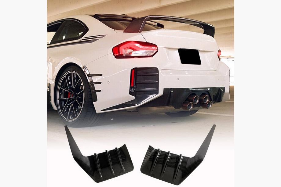BMW 2-serie G42 2021– Flaps till bakre stötfångaren Flap Carbon V5 (för G87) Image