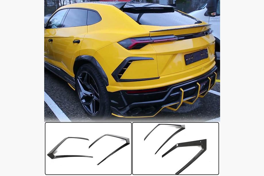 Lamborghini Urus 2018– Bakre stötfångarinsatser (torr kolfiber) Image