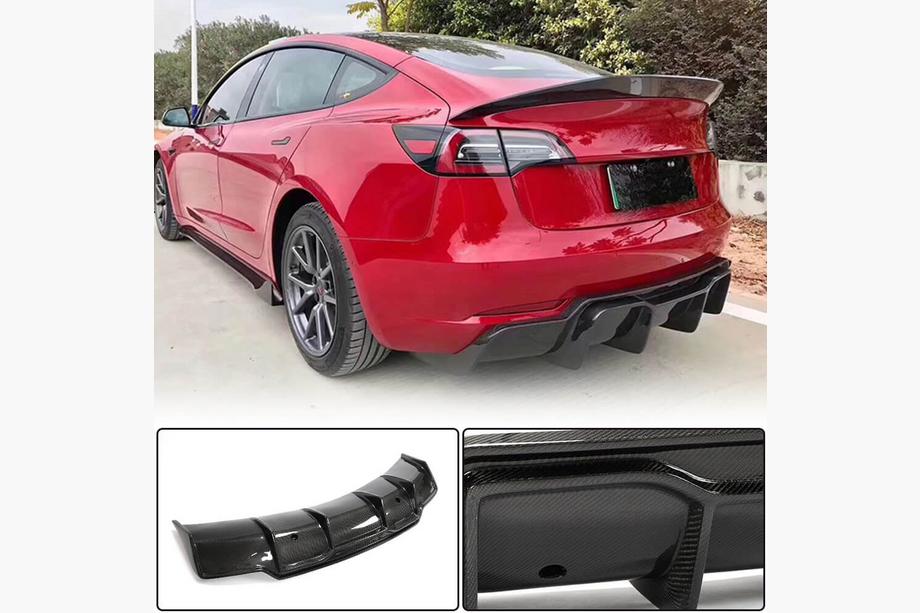 Tesla Model 3 2017– Bakre stötfångardiffusor FRP V5 (2016-2022) Image