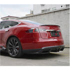 Tesla Model S 2012– Bakre stötfångardiffuser V1 (2012-2016, kolfiber) foto 4