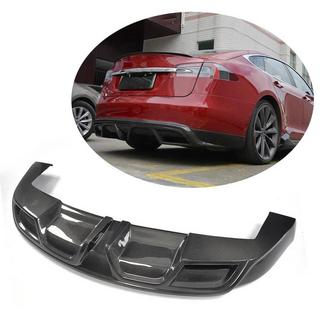 Bakre stötfångardiffuser V1 (2012-2016, kolfiber) Tesla Model S 2012– foto 1