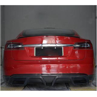 Bakre stötfångardiffuser V1 (2012-2016, kolfiber) Tesla Model S 2012– foto 3