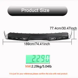 Bakre diffuser (2021+, kolfiber) Tesla Model S 2012– foto 4