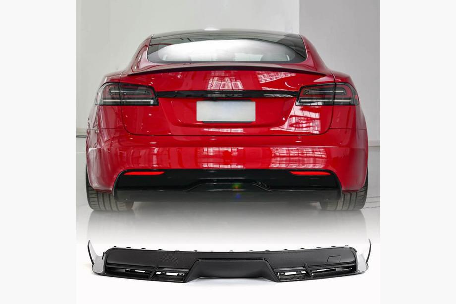 Tesla Model S 2012– Bakre diffuser (2021+, kolfiber) Image