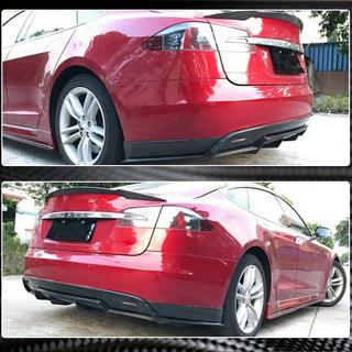 Bakre stötfångardiffuser V2 (2012-2016, kolfiber) Tesla Model S 2012– foto 4