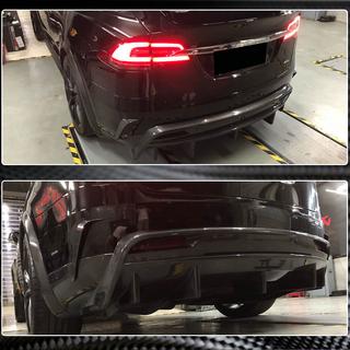 Bakre stötfångardiffusor (2015-2021, Carbon) Tesla Model X 2015– foto 4