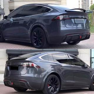 Bakre stötfångardiffusor (för Plaid 2021-2025, kolfiber) Tesla Model X 2015– foto 3