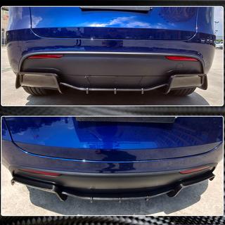 Bakre stötfångardiffusor V2 (2020-2025, kolfiber) Tesla Model Y 2020– foto 4