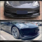 Tesla Model 3 2017– Frontläpp till främre stötfångare Lip V1 (2017-2023, kolfiber) foto 3