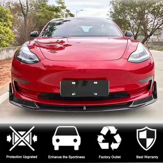 Frontläpp till främre stötfångare Lip V1 (2017-2023, kolfiber) Tesla Model 3 2017– foto 2