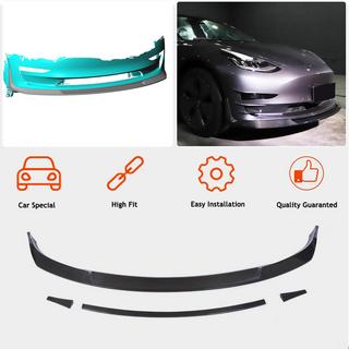 Frontläpp till stötfångare Lip V2 (2017-2023, kolfiber) Tesla Model 3 2017– foto 2