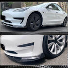 Tesla Model 3 2017– Frontläpp till främre stötfångare Lip V5 (2017-2023, Carbon) foto 3