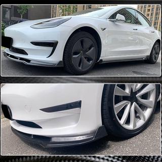 Frontläpp till främre stötfångare Lip V5 (2017-2023, Carbon) foto 3