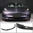 Tesla Model 3 2017– Frontläpp till främre stötfångaren Lip V7 (2017-2023, kolfiber) foto 1