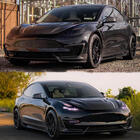 Tesla Model 3 2017– Frontläpp till främre stötfångare ABS V9 (2017-2023) foto 2