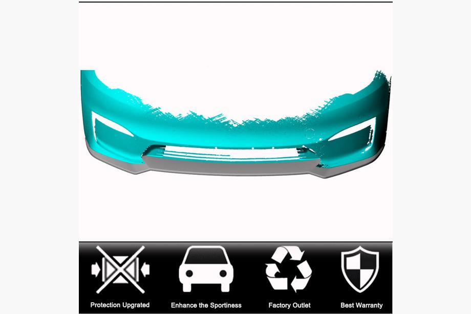 Tesla Model S 2012– Frontläpp Lip V1 (2021+, Kolfiber) Foto 2
