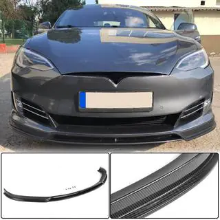 Frontspoilerläpp Lip (2016-2021, Kolfiber) foto 1