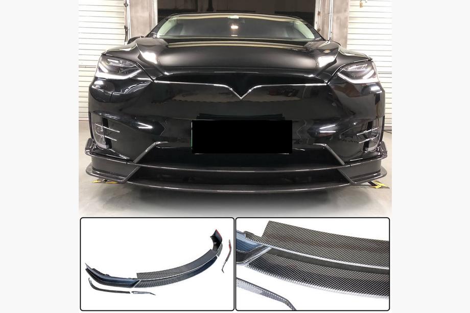 Tesla Model X 2015– Frontläpp till främre stötfångare i kolfiber V3 (2016-2020) Image