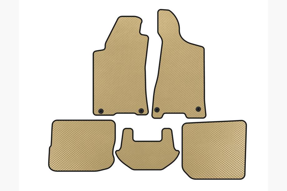 Audi 80/90 1987–1996 EVA-golvmattor för kupé (1991-1996, Sedan, Beige) Image