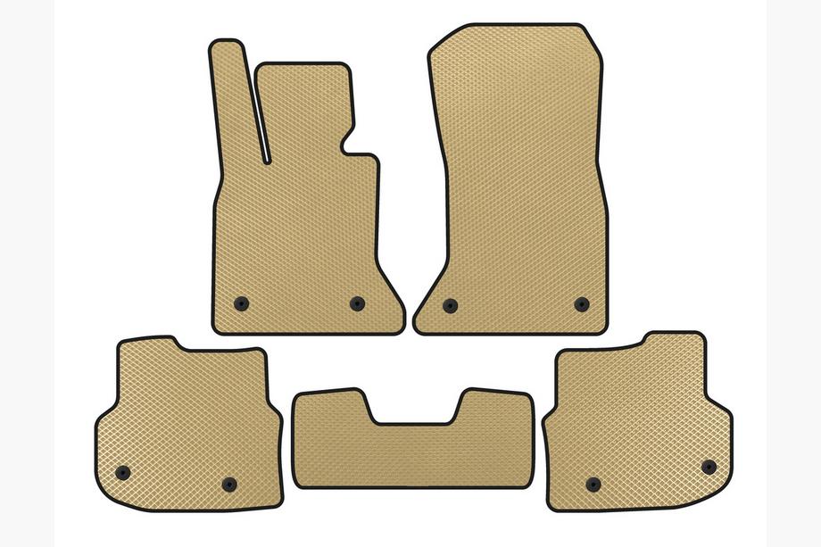 BMW 5-serien F10/F11 2010–2016 EVA-golvmattor till kupén 2010-2013 (beige) Image