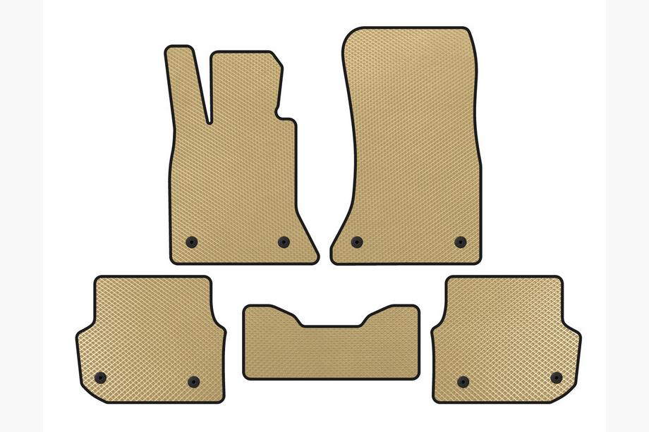 BMW 5-serien F10/F11 2010–2016 EVA bilmattor (för F-11, Beige) Image