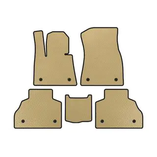 EVA bilmattor (2 rader, beige)