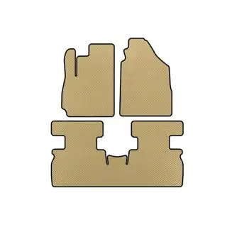 EVA bilmattor (2 rader, beige)
